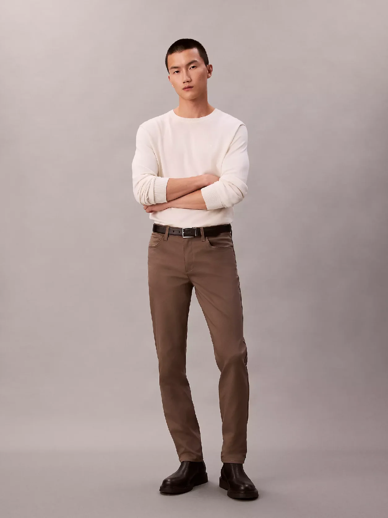 Morel بنطال سليم مرن