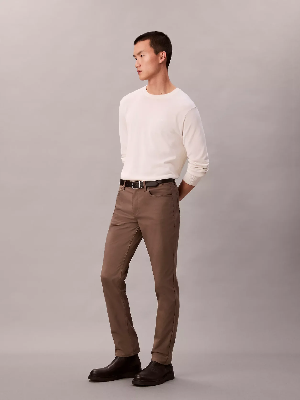 Morel بنطال سليم مرن