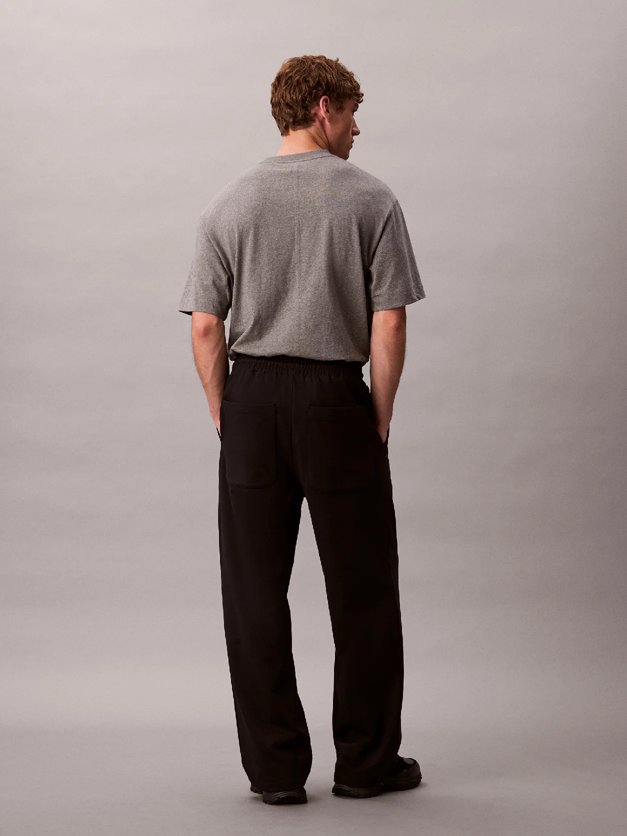 Black Premium Terry CK Emblem Jogger