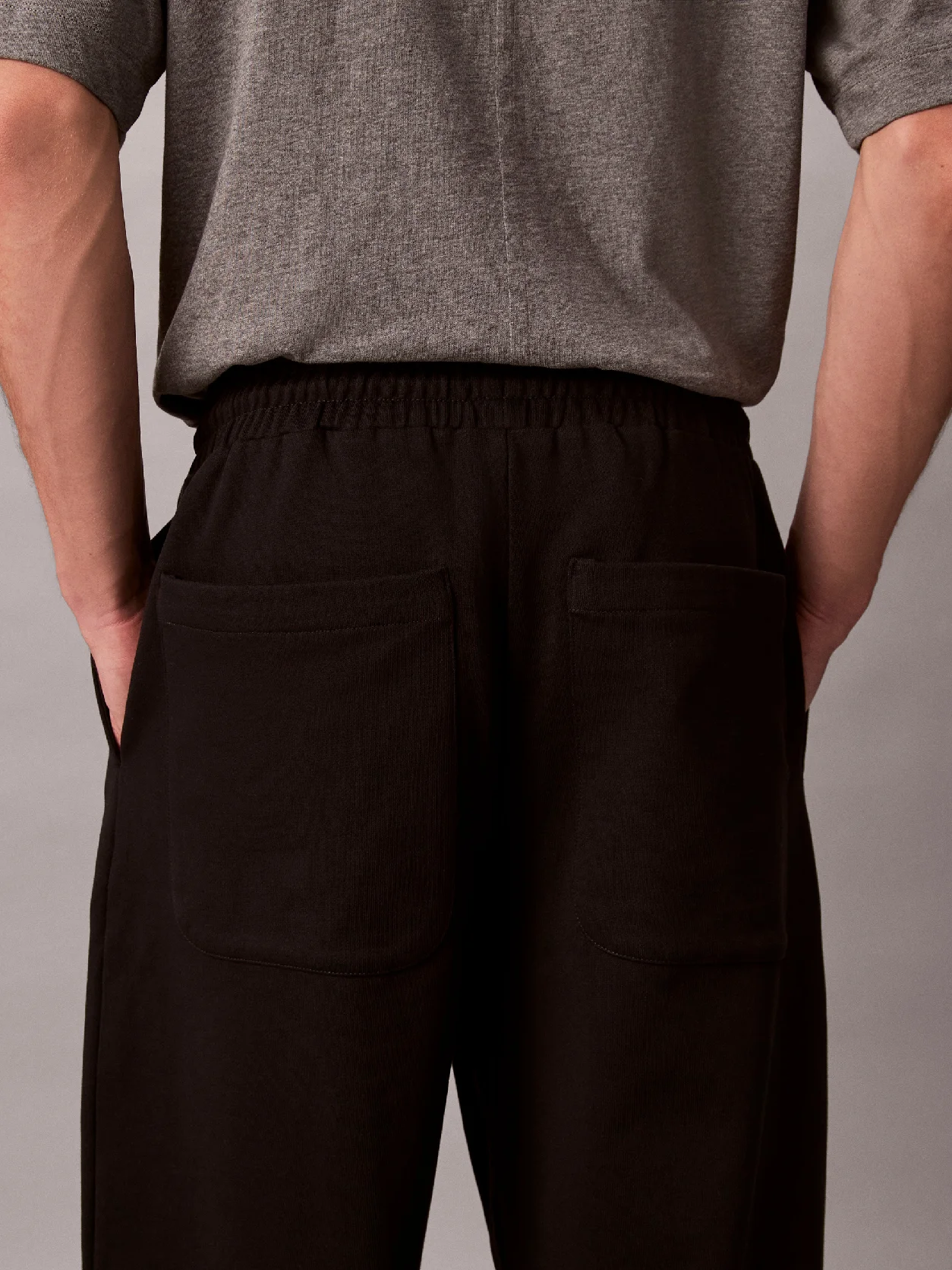Black Premium Terry CK Emblem Jogger