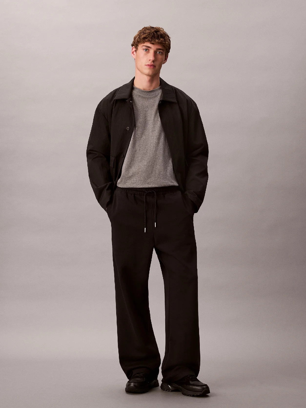 Black Premium Terry CK Emblem Jogger