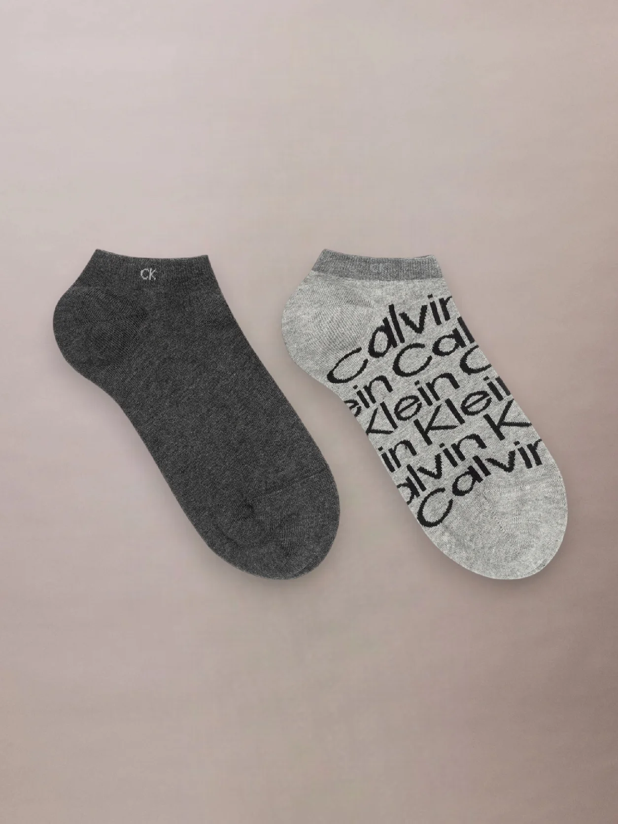 Grey طقم 2 زوج جوارب سنيكرز