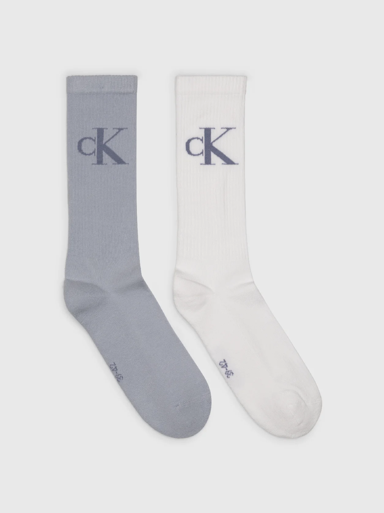 BLUE/WHITE Crew Socks 2 Pack