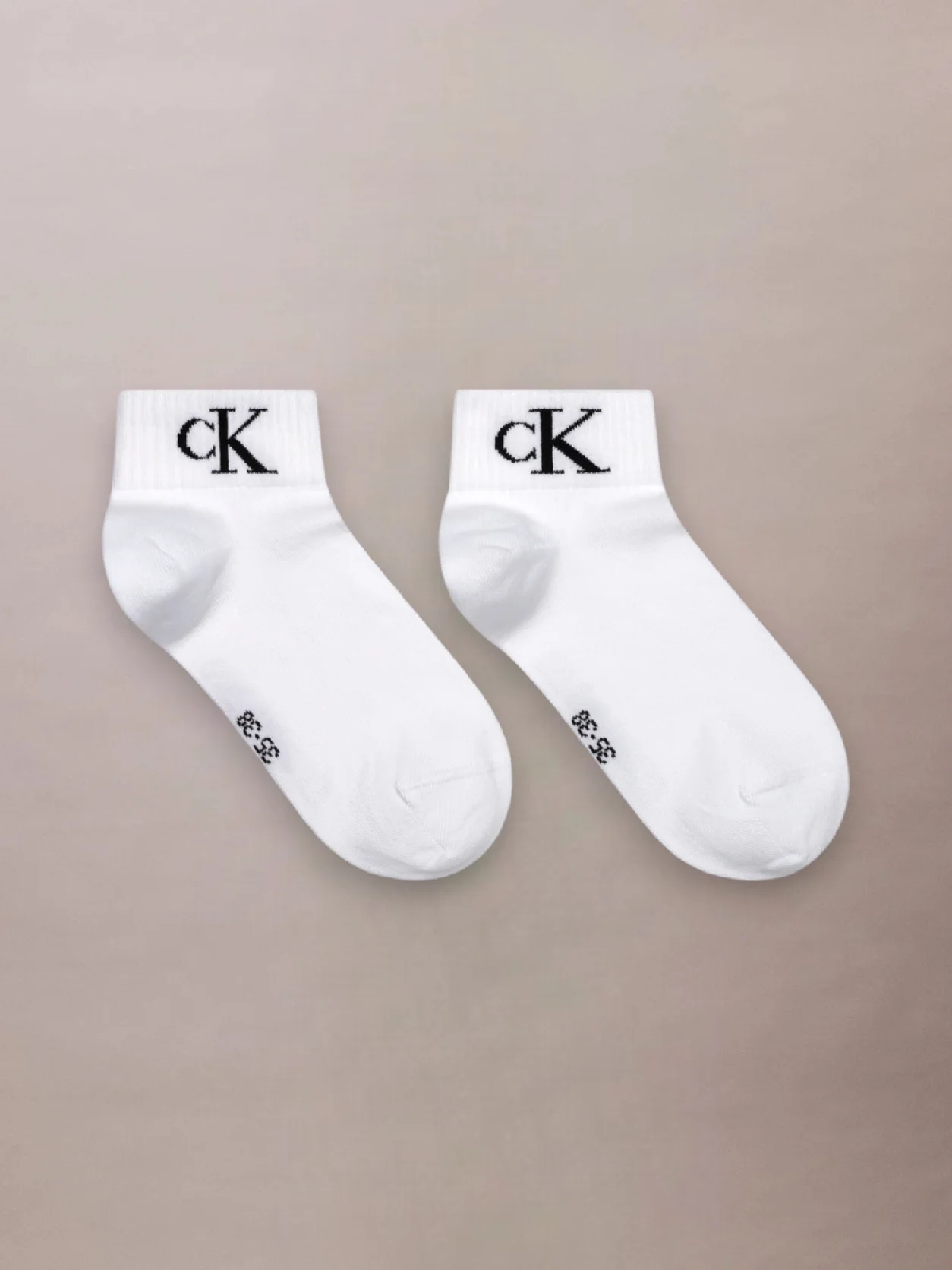 White طقم 2 زوج جوارب قصيرة