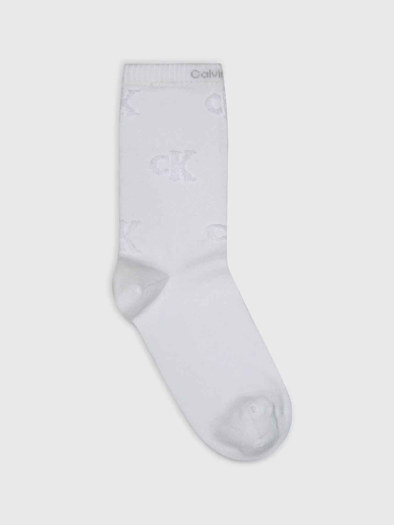 WHITE جوارب كلاسيكية قطن ممشط بأصابع متصلة تلقائيًا 