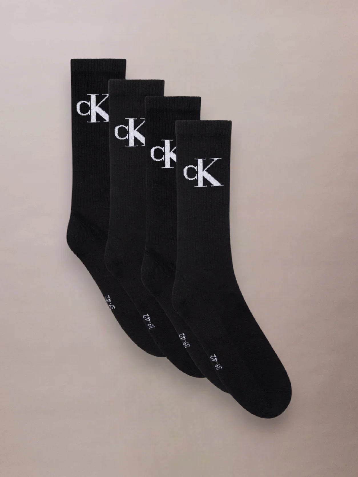 Black طقم 4 أزواج جوارب قصيرة