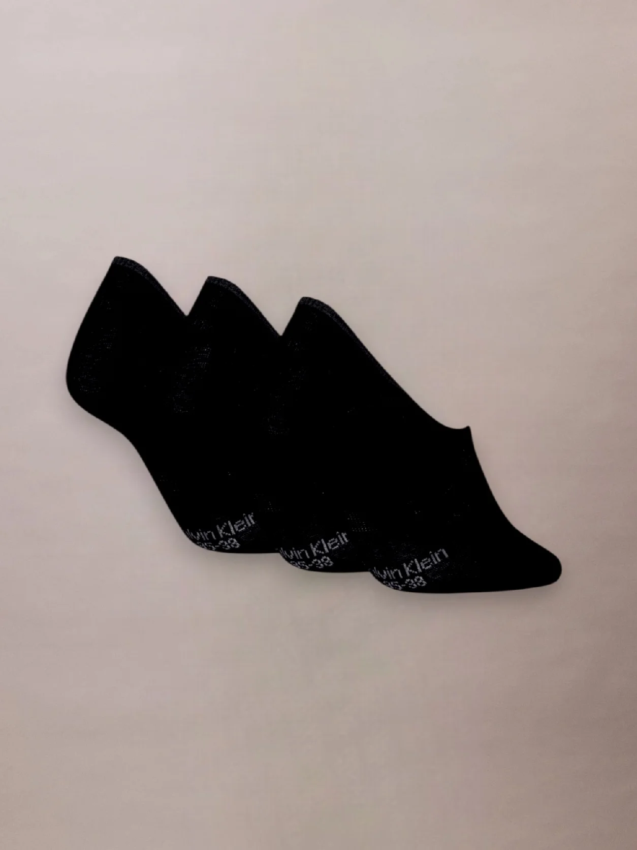 Black طقم 3 أزواج جوارب مخفية