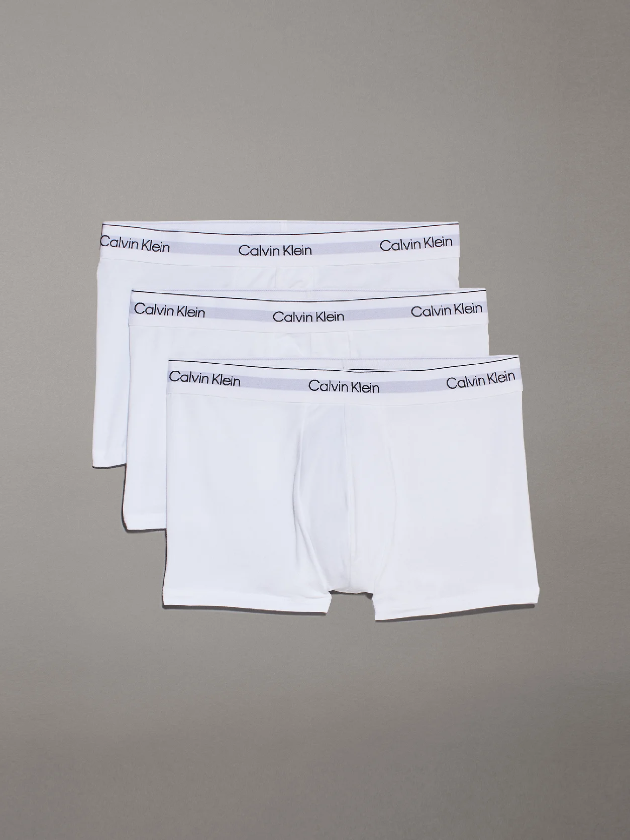 WHITE, WHITE, WHITE 3 Pack Trunks - Icon Cotton Stretch
