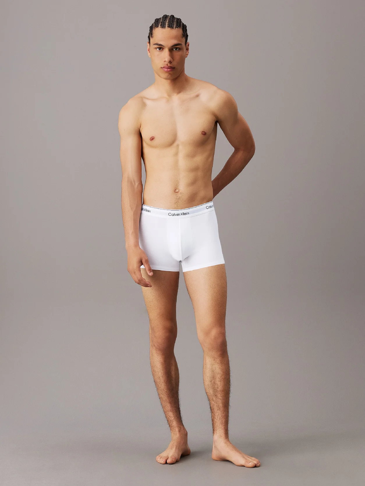 WHITE, WHITE, WHITE 3 Pack Trunks - Icon Cotton Stretch
