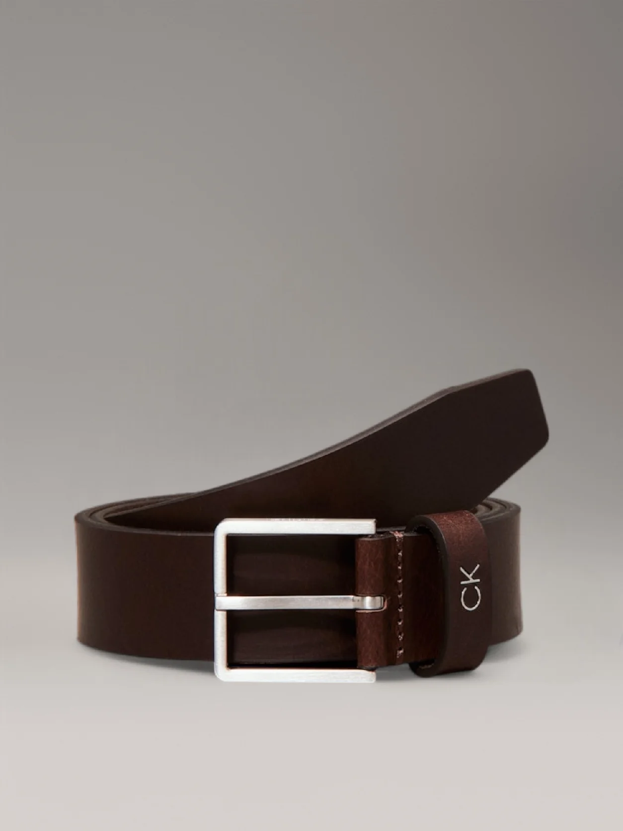 Dark Brown Leather Belt