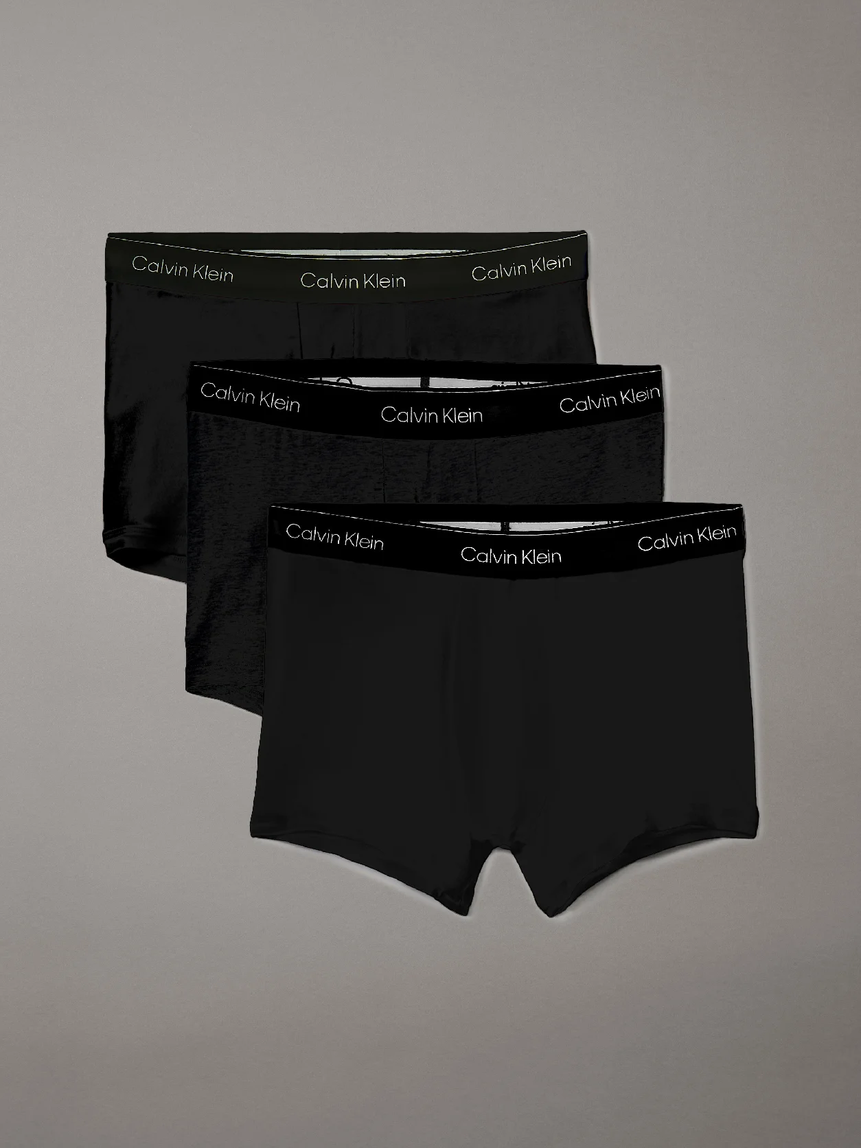 BLACK W/ BLACK WB 3 Pack Trunks - Icon Cotton Stretch