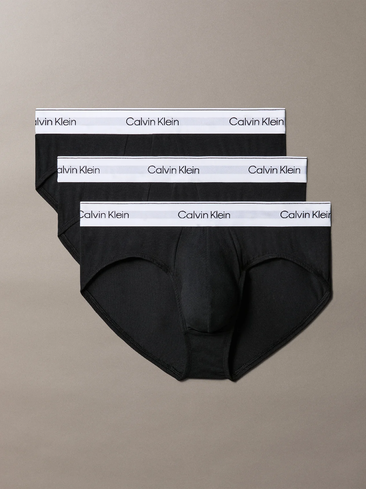 Black 3 Pack Briefs - Icon Cotton Stretch