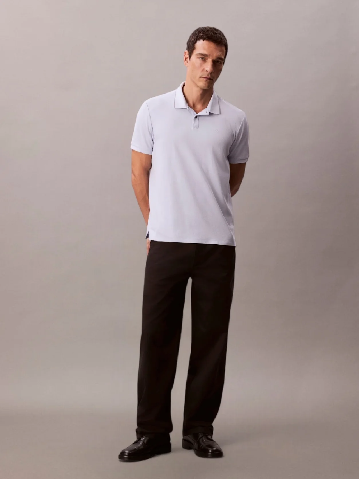 Xenon Blue بولوشيرت من قماش بيكيه بخطوط متباينة اللون