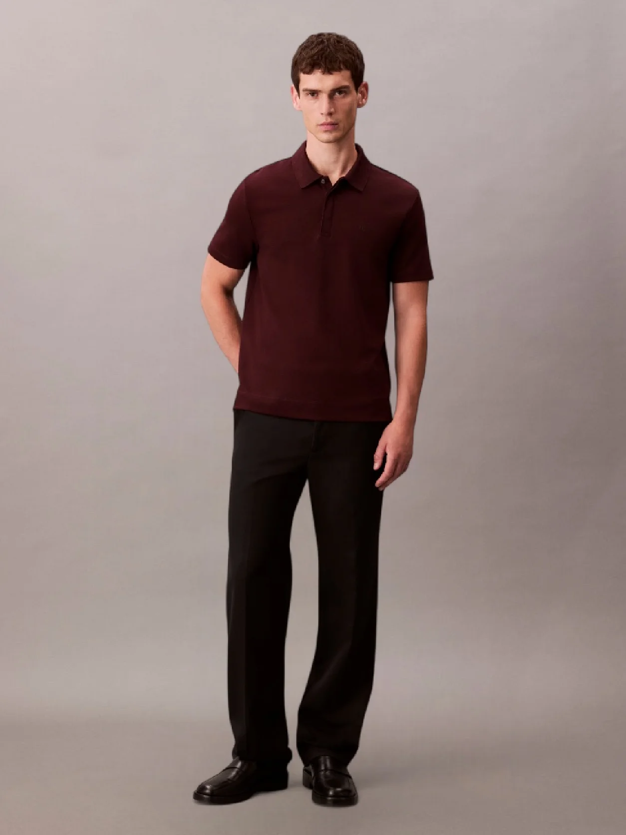 Moroccan Brown بولوشيرت من القطن الفاخر