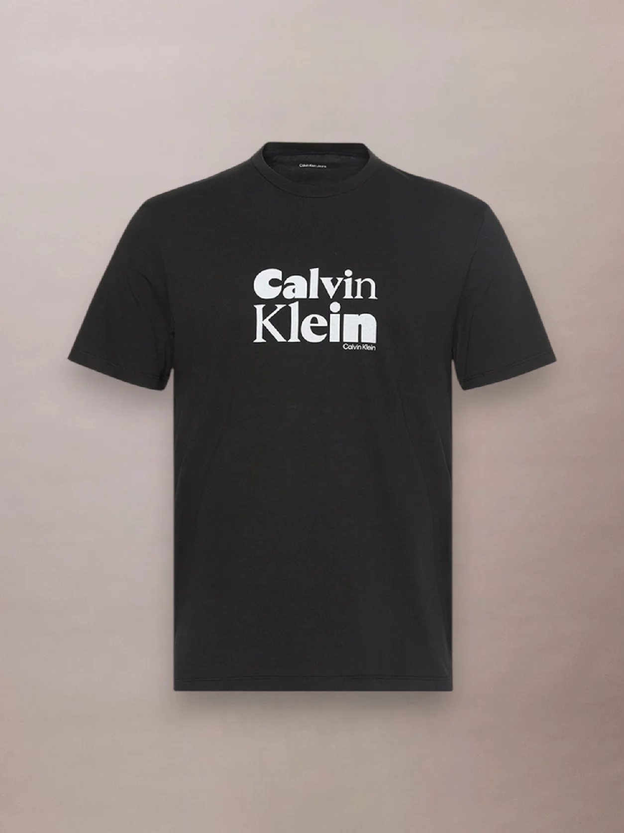 Black تيشيرت قطني بشعار