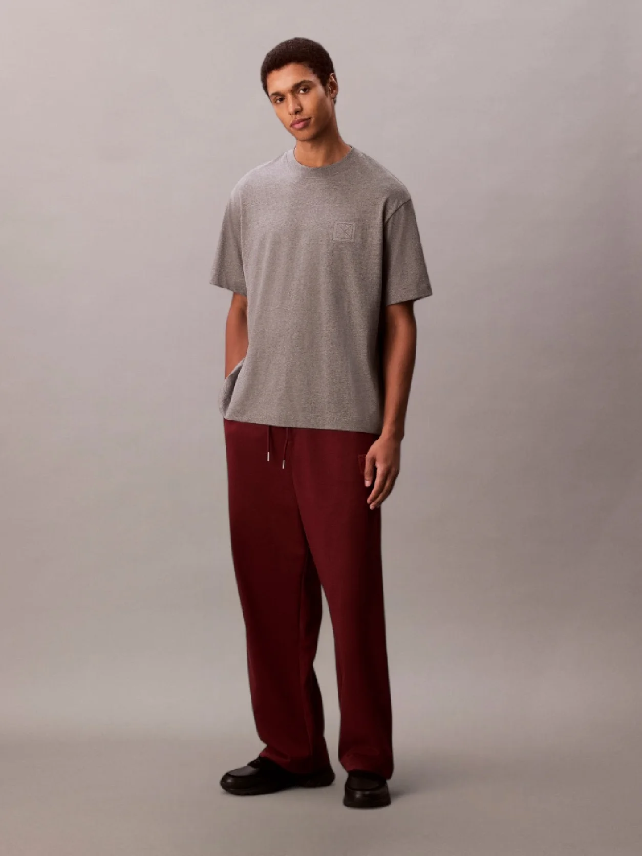 Renaissance Red Premium Terry CK Emblem Jogger