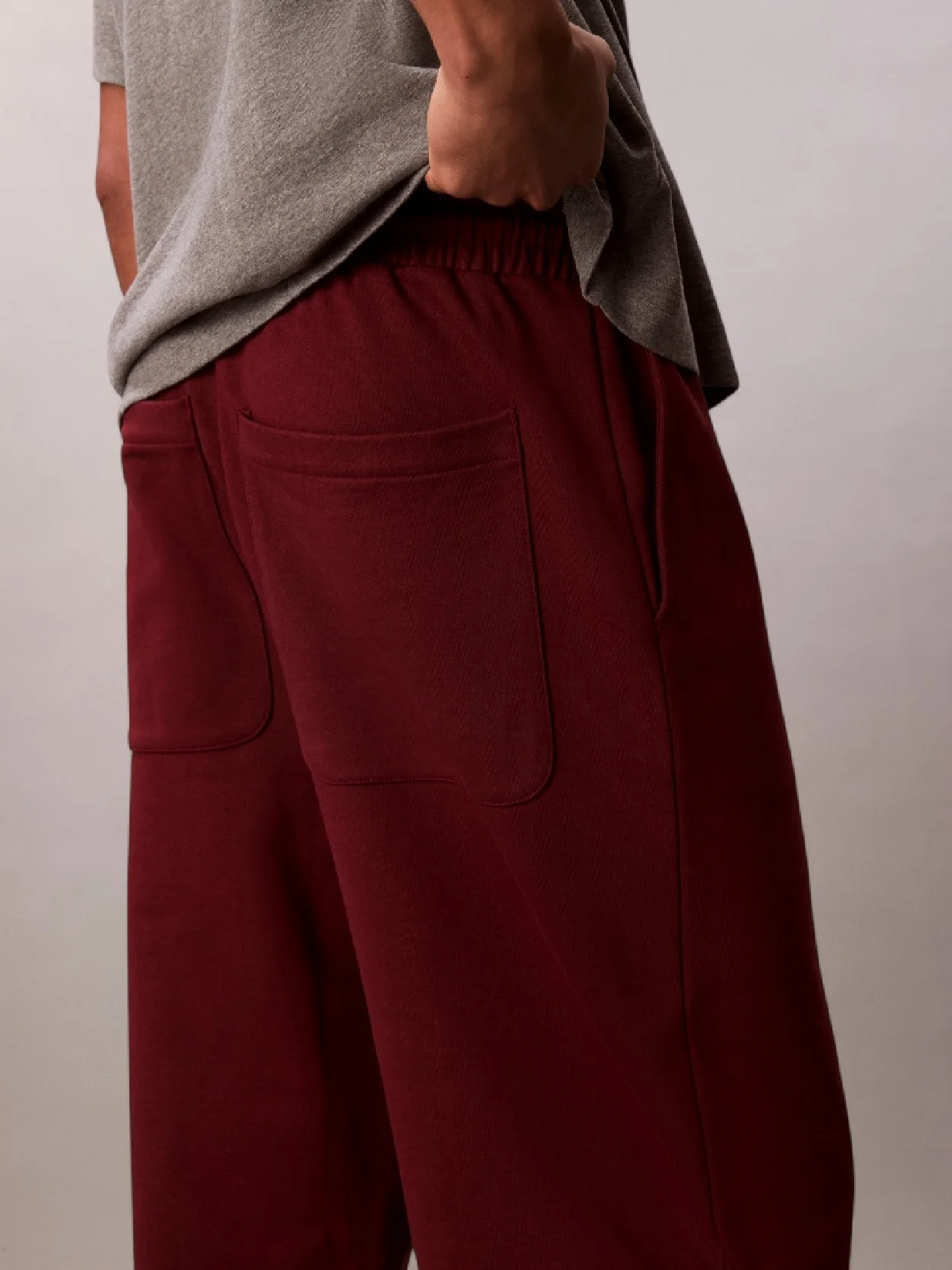 Renaissance Red Premium Terry CK Emblem Jogger