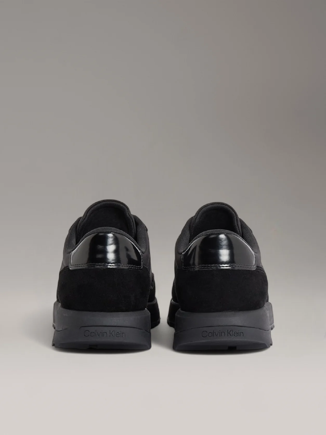 Triple Black Leather Sneakers