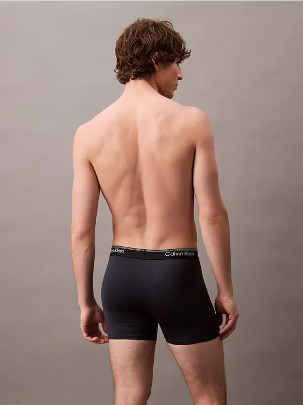 INK, PALE LIME YELLOW, LIVELY TEAL 3 Pack Boxer Briefs - Micro Stretch Wicking