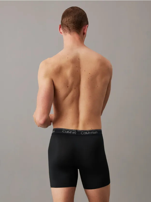 اسود طقم ملابس داخلية بوكسر من تشكيلة ميكرو ستريتش ويكينج، 3 قطع