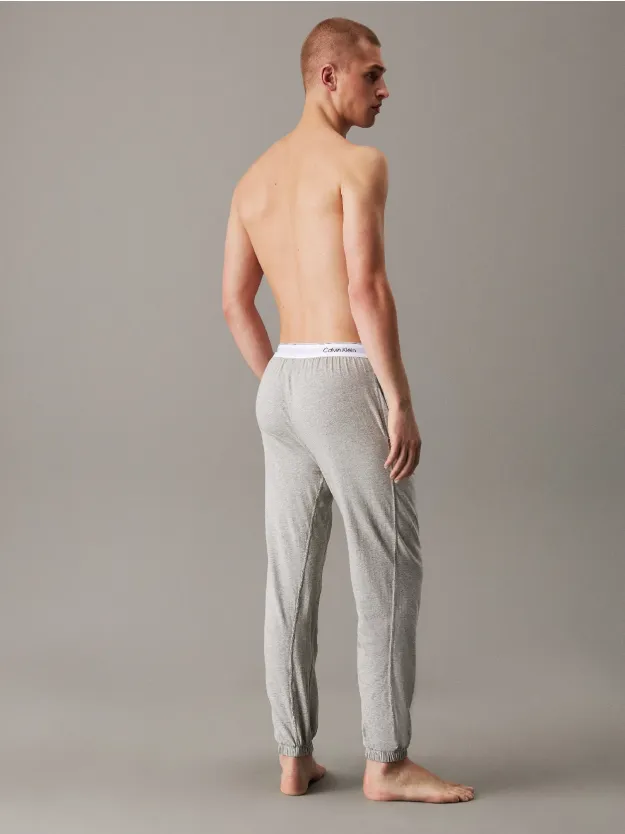 GREY HEATHER Lounge Joggers - Icon Cotton Stretch
