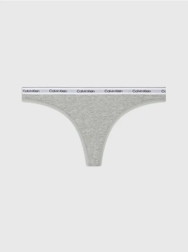GREY HEATHER Thong - Modern Logo