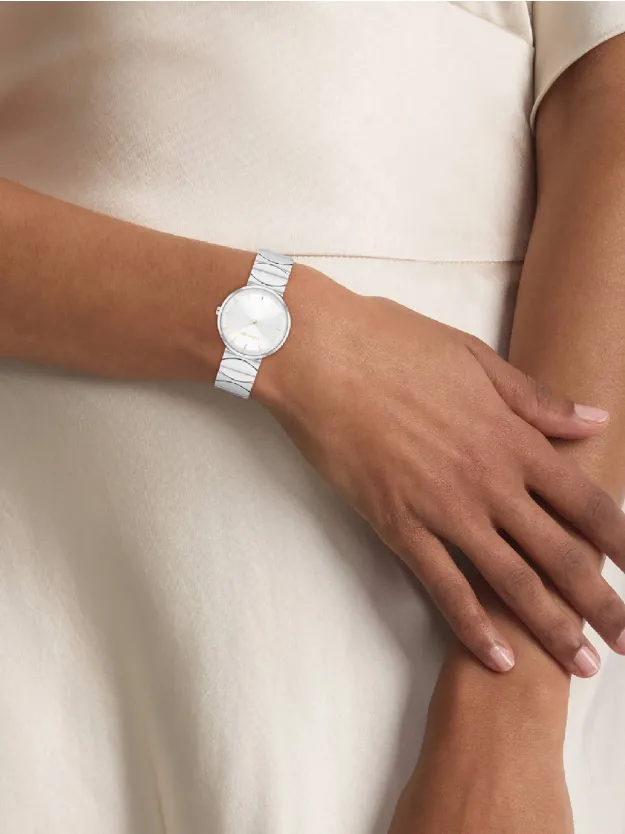 Silver White Watch - Ck Enchant