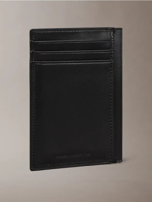 Black Plaque Logo Card Case