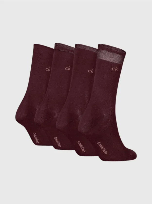  طقم جوارب كلاسيكية للنساء من كلفن كلاين مكون من 4 قطع