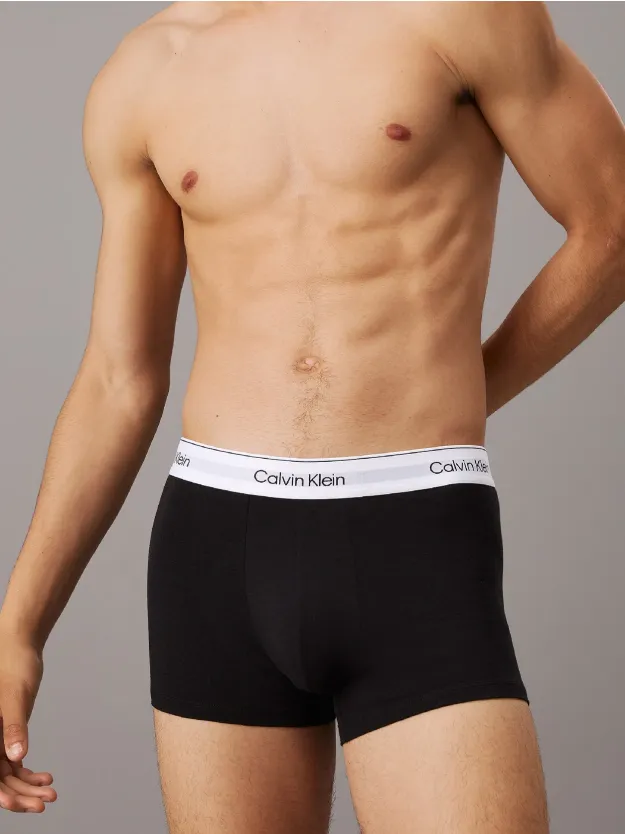 Black 3 Pack Trunks - Icon Cotton Stretch