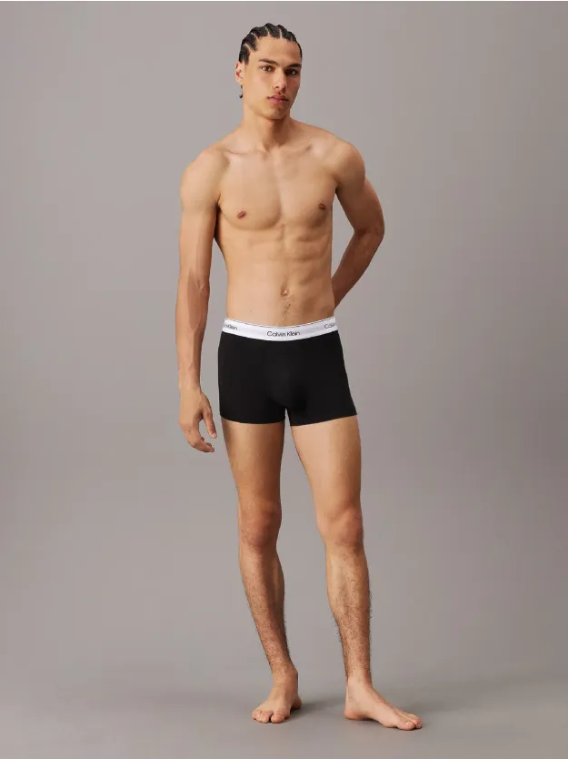 Black 3 Pack Trunks - Icon Cotton Stretch