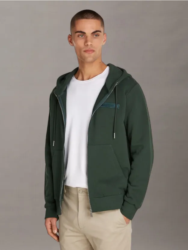 Midnight Forest Cotton Zip Up Hoodie