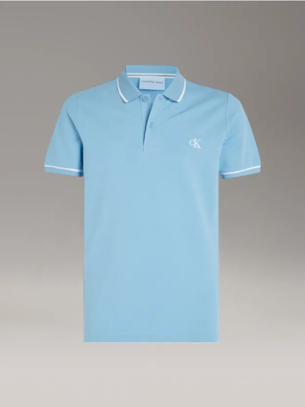 Dusk Blue تيشرت بولو بقصة سليم