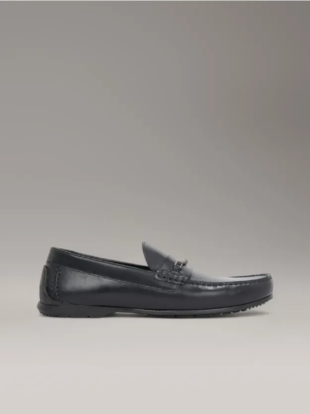 Ck Black Leather Loafers