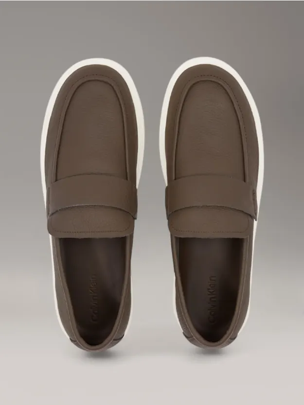 Rocky Brown حذاء لوفرز من الجلد