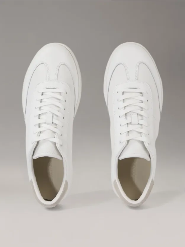 White Leather Trainers