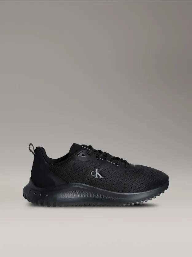 Triple Black Mesh Trainers