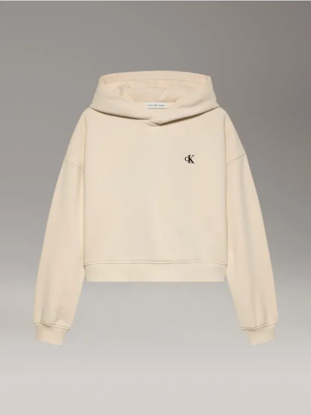 هودي واسع مزين بشعار كلفن كلاين
