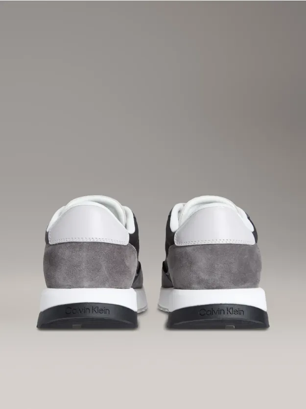 Granite Gray/Black/Magnet حذاء رياضي من الجلد