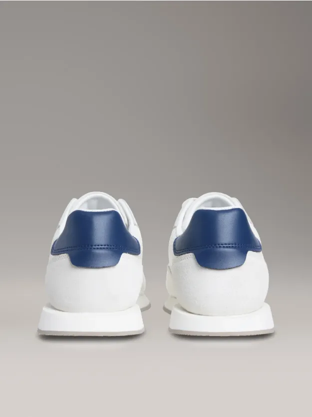 Bright White/Moonlit Ocean Leather Runner Trainers