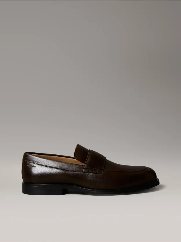 Cocoa Brown حذاء لوفر من الجلد موسّد بتقنية Airfit®