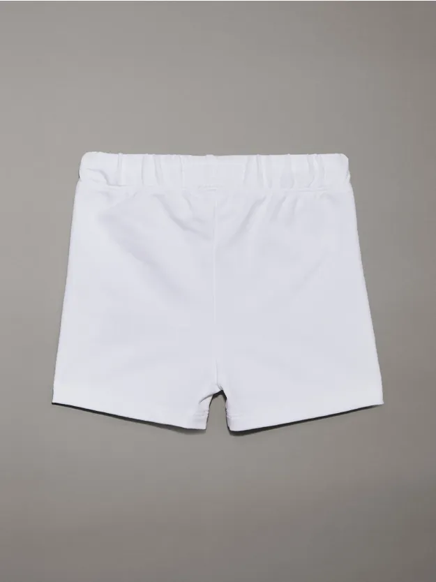 Bright White Newborn Shorts