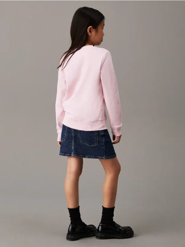 Chalk Pink Unisex Logo Sweatshirt