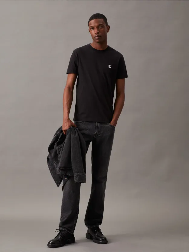 CK Black Slim Cotton T-Shirt