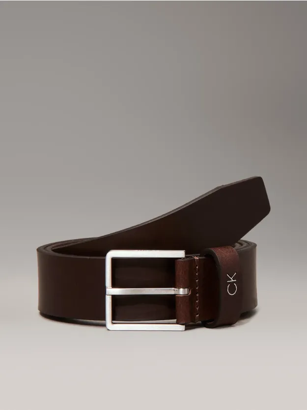 Dark Brown Leather Belt