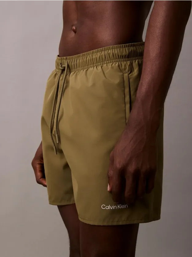 Dark Sapphire/Burnt Olive 2 Pack Medium Drawstring Swim Shorts