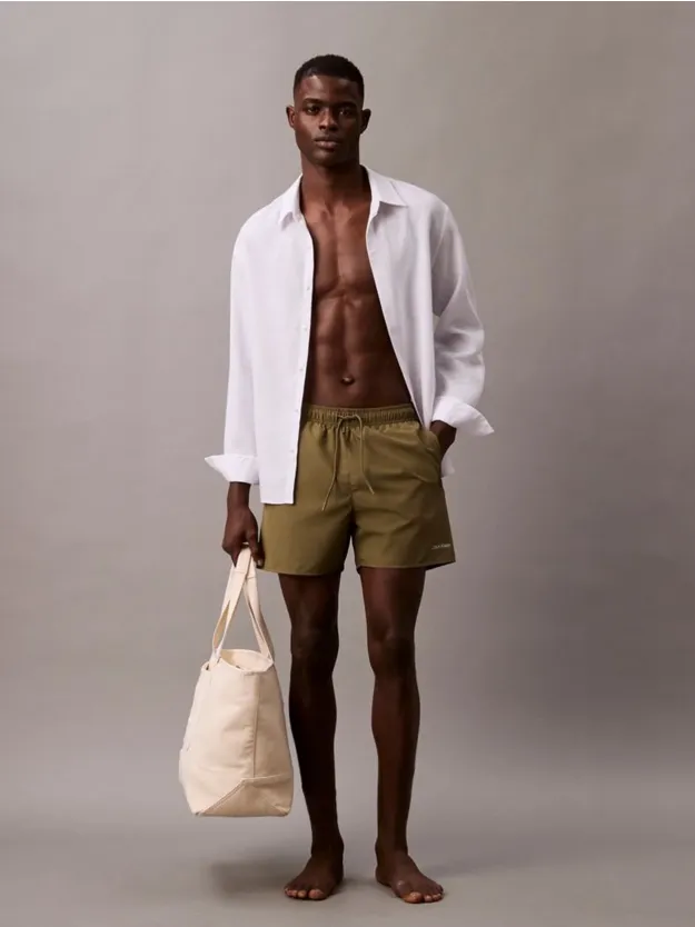 Dark Sapphire/Burnt Olive 2 Pack Medium Drawstring Swim Shorts