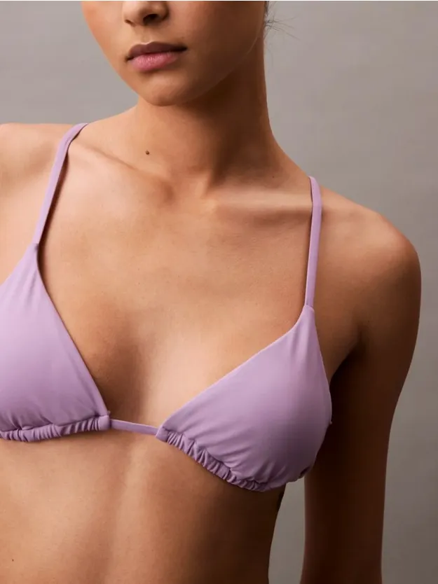 Lilac Quartz قطعة بيكيني علوية مثلثة الشكل من تشكيلة CK Essentials