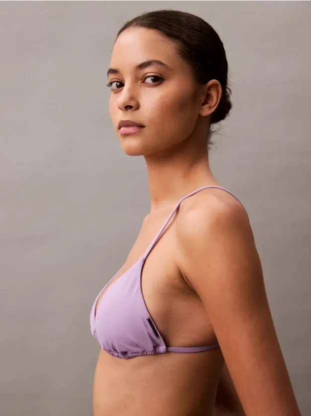 Lilac Quartz قطعة بيكيني علوية مثلثة الشكل من تشكيلة CK Essentials