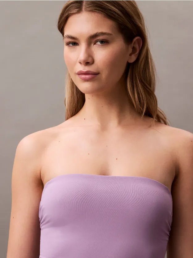 Lilac Quartz Bandeau Swimsuit - CK Essentials